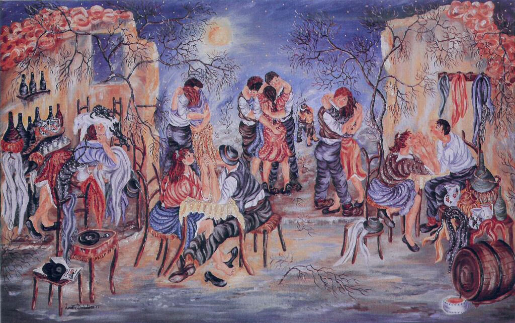 Sogno senza età - Olio su tela, 1987, cm 50 x 80