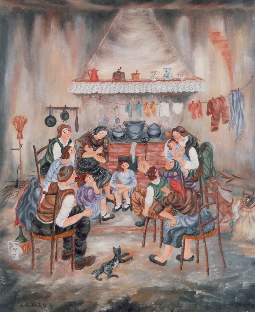 Racconti e meraviglie - Olio su tela, 1992, 50x60