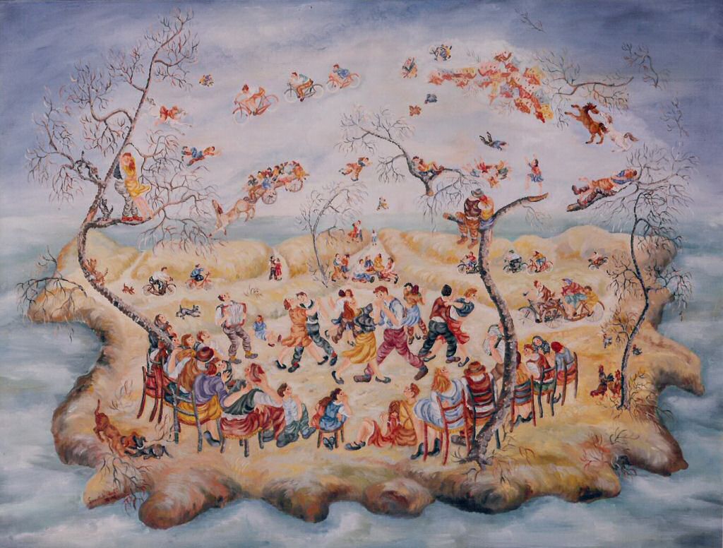Voglia di armonia, bisogno di speranza - Olio su tela, 1996, 60x80