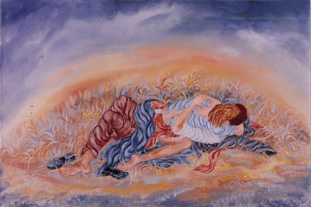Fino all'aurora - Olio su tela, 1997, 45x60