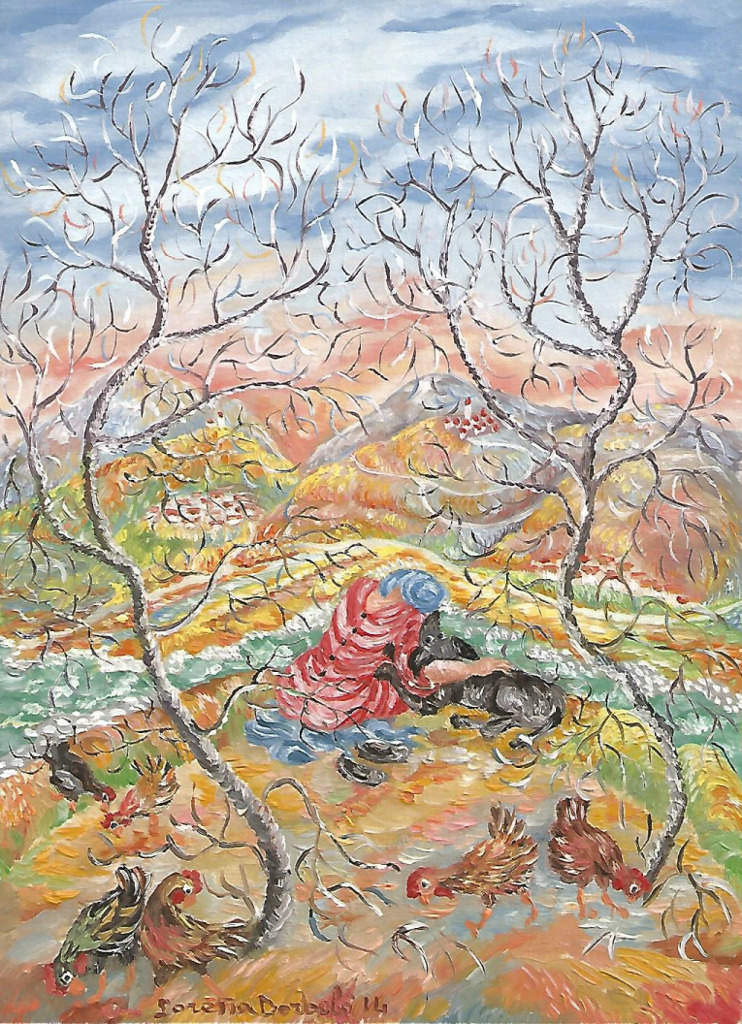 Sentimenti - Olio su masonite, 2015, 13x18