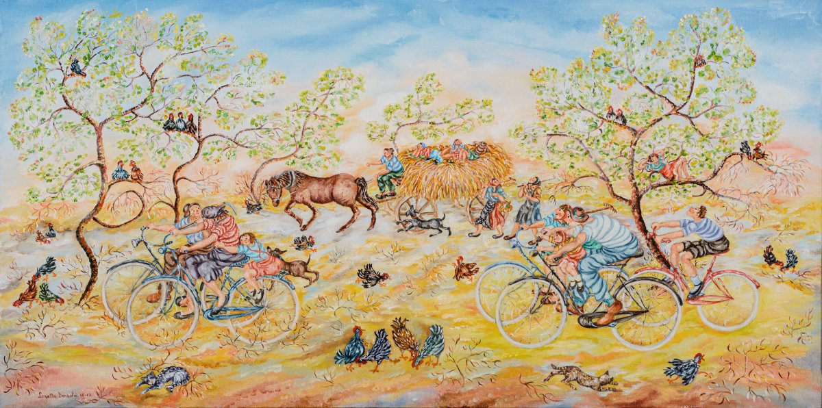 Tramonti di Luglio negli anni 50 - Olio su tela, 50x80, 2019